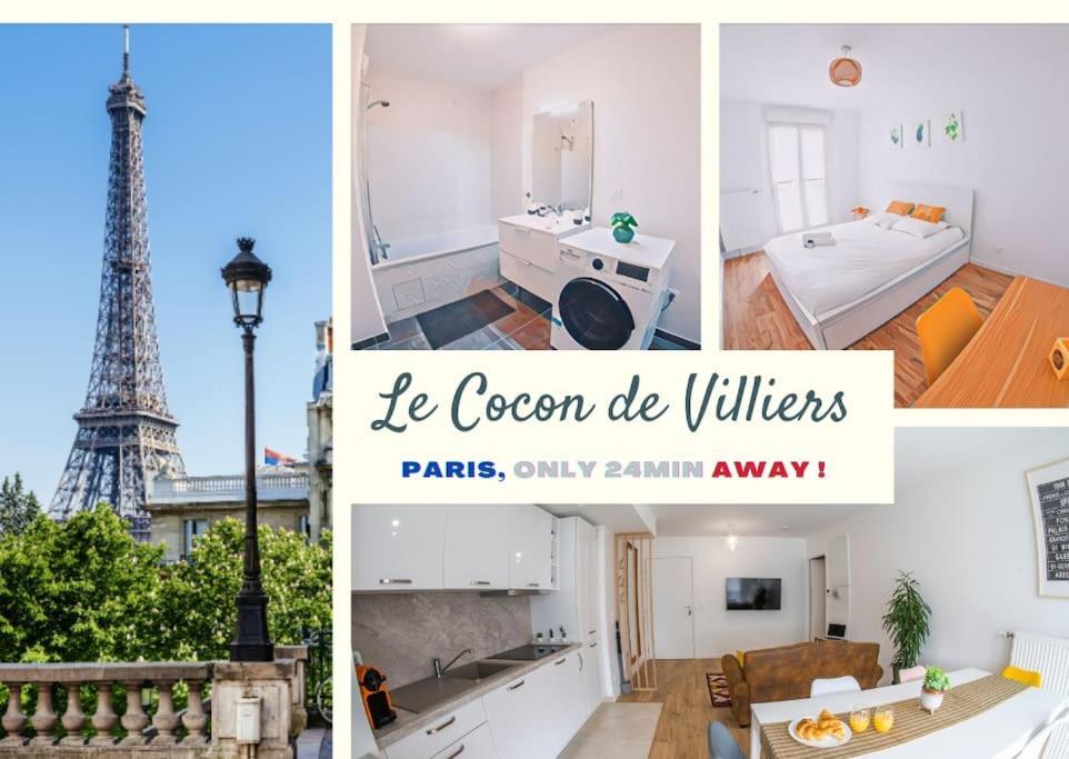 Paris & Disneyland - 2Min From Train Station - Free Private Parking Villiers-sur-Marne Luaran gambar